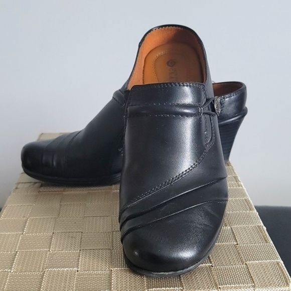 Earth Spirit Classics Elaine Women's Black Leather Mule Size 7 - Picture 1 of 9